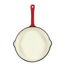 Enamel Cast Iron Skillet with Handle